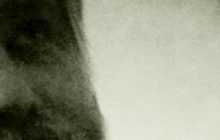 close-up black and white photo of Robert Pierson